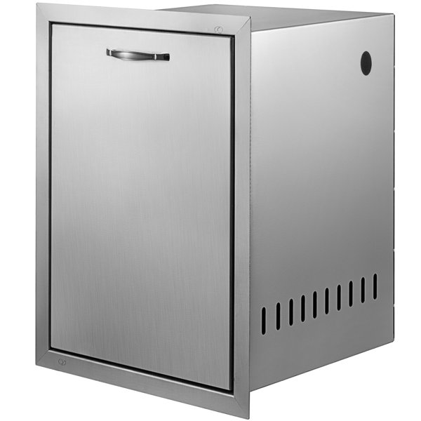 VEVOR Pull Out Trash Drawer 16Wx22h Inch, BBQ Island Outdoor Kitchen ...